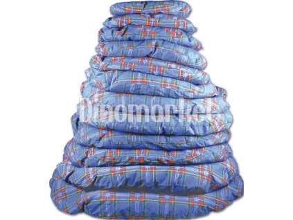 Polštář oválný molitanový, vzor modrá kostka 1ks 40cm
