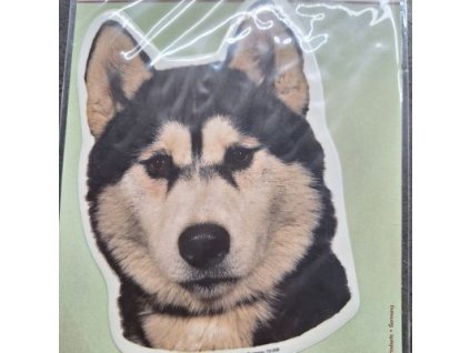 Samolepka Husky hlava cca 14cm 2ks