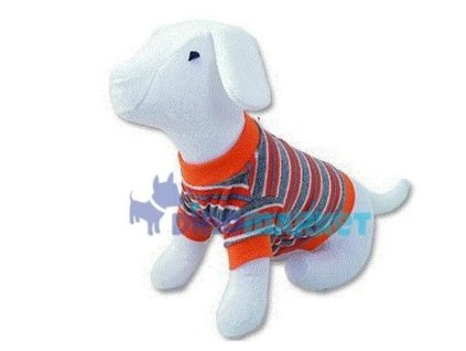 Triko DF proužky oranžové