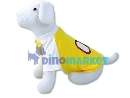 Triko Dog Fantasy sport žluté s rukávem