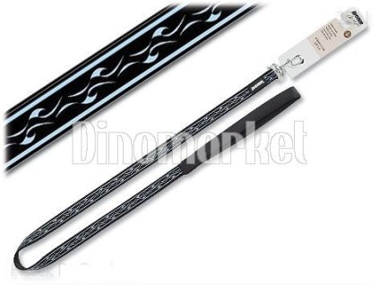 Vodítko nylonové Tattoo modro - černé