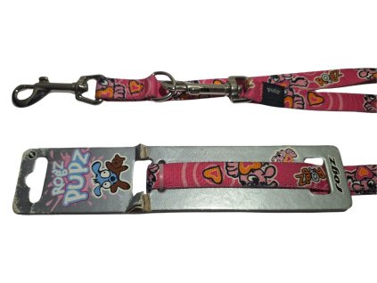 Vodítko Rogz Pupz přepínací růžové