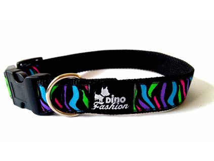 Obojek Dinofashion Color Zebra
