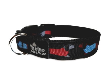 Obojek Dinofashion Jezevčík Black