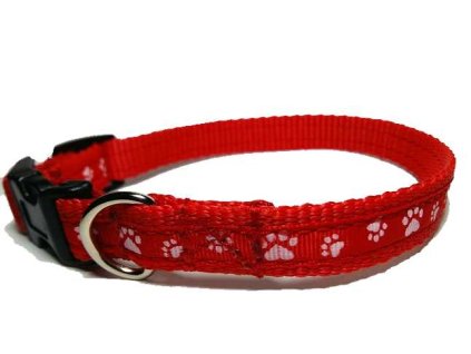 Obojek Dinofashion Red Paws