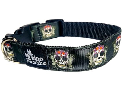 Obojek Dinofashion Scary Skulls