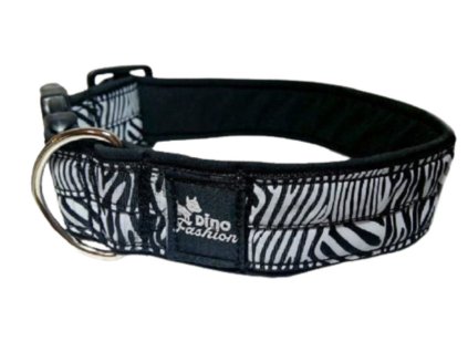 siroky obojek pro psa zebra