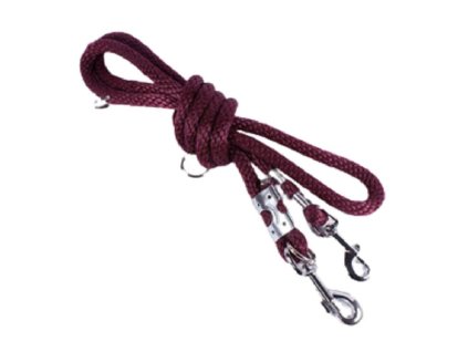 Lanové vodítko pro psa Burgund