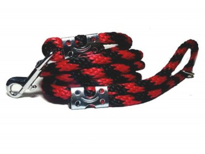 Vodítko červeno-černé 160 cm