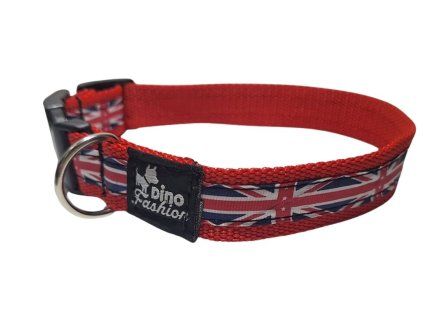 obojek pro psy se vzorem britské vlajky Union