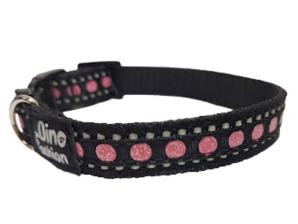 Reflexní obojek puntíky