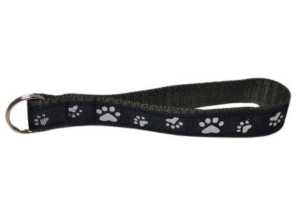 Klíčenka s kroužkem Tlapka khaki