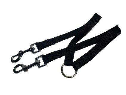 Rozdvojka pro psa na vodítko černá