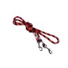 Lanové vodítko pro velké psy červeno-černé