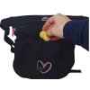Pamlskovník okolo pasu černý se srdíčkem