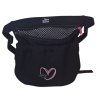 Pamlskovník okolo pasu černý se srdíčkem