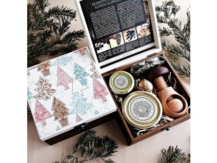 Türkiz fenyő ajándékdoboz