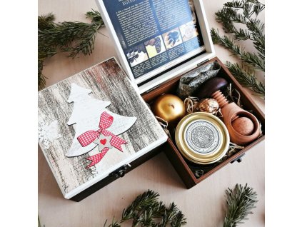 Piros masni ajándékdoboz