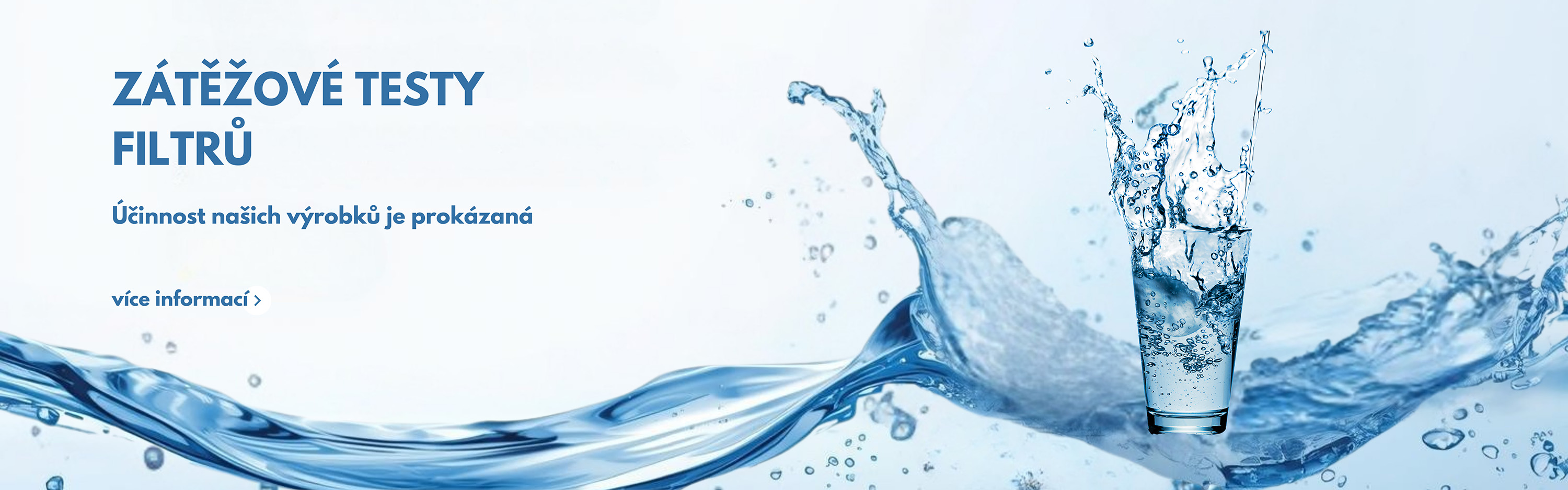 Zátěžové testy filtrů. Účinnost našich výrobků je prokázaná.