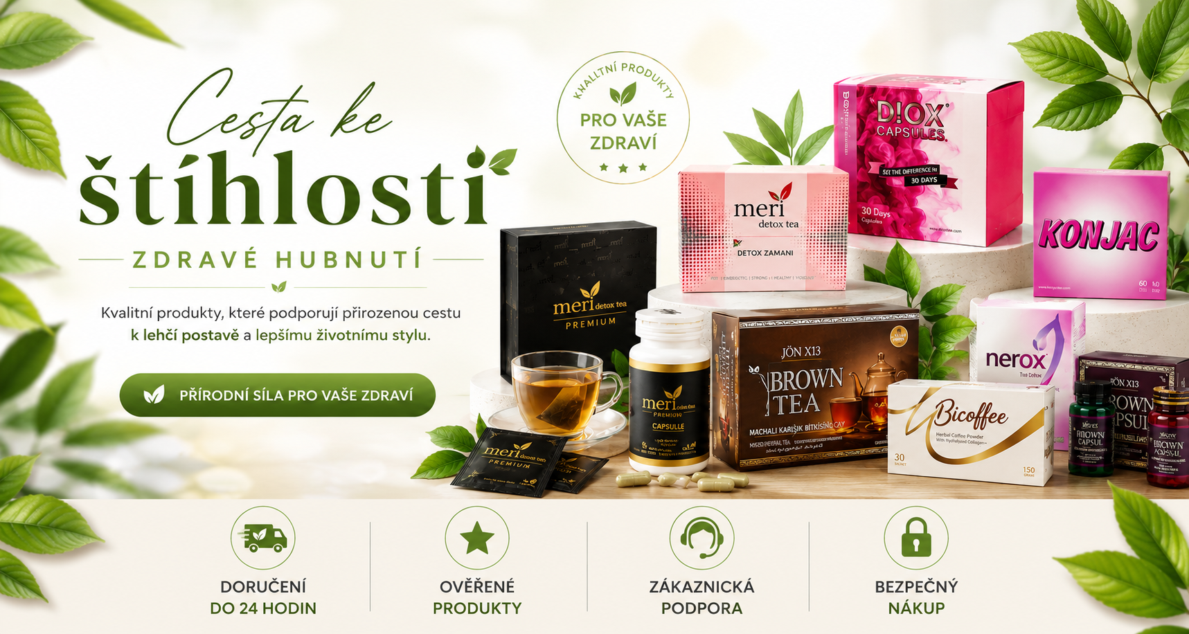 Cesta ke štíhlosti – kvalitní produkty pro podporu zdravého životního stylu.