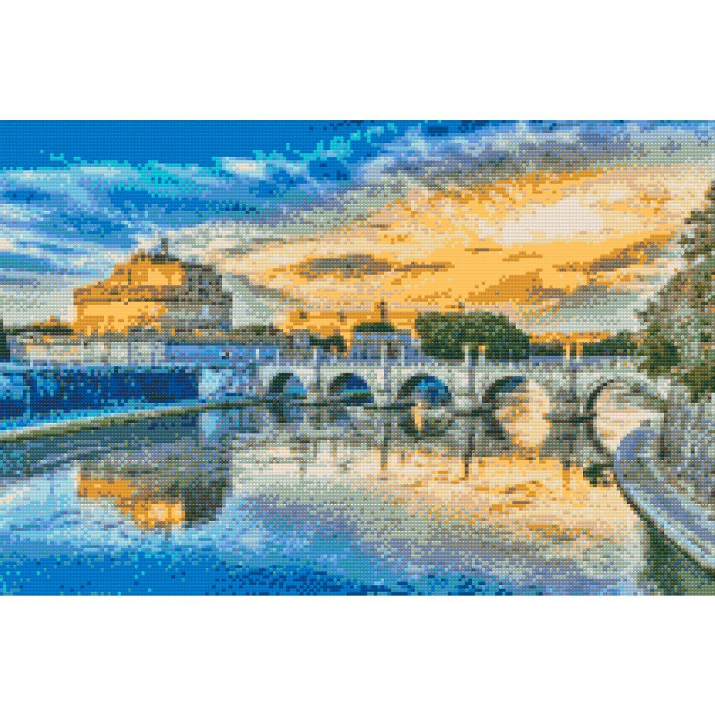 Kit Pittura Diamanti Fai Da Te – Ciondolo Luminoso Angelo Pasqua, Decorazione Casa