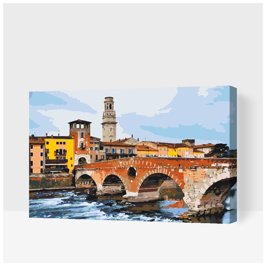 Dipingere con i numeri – Ponte Pietra, Verona
