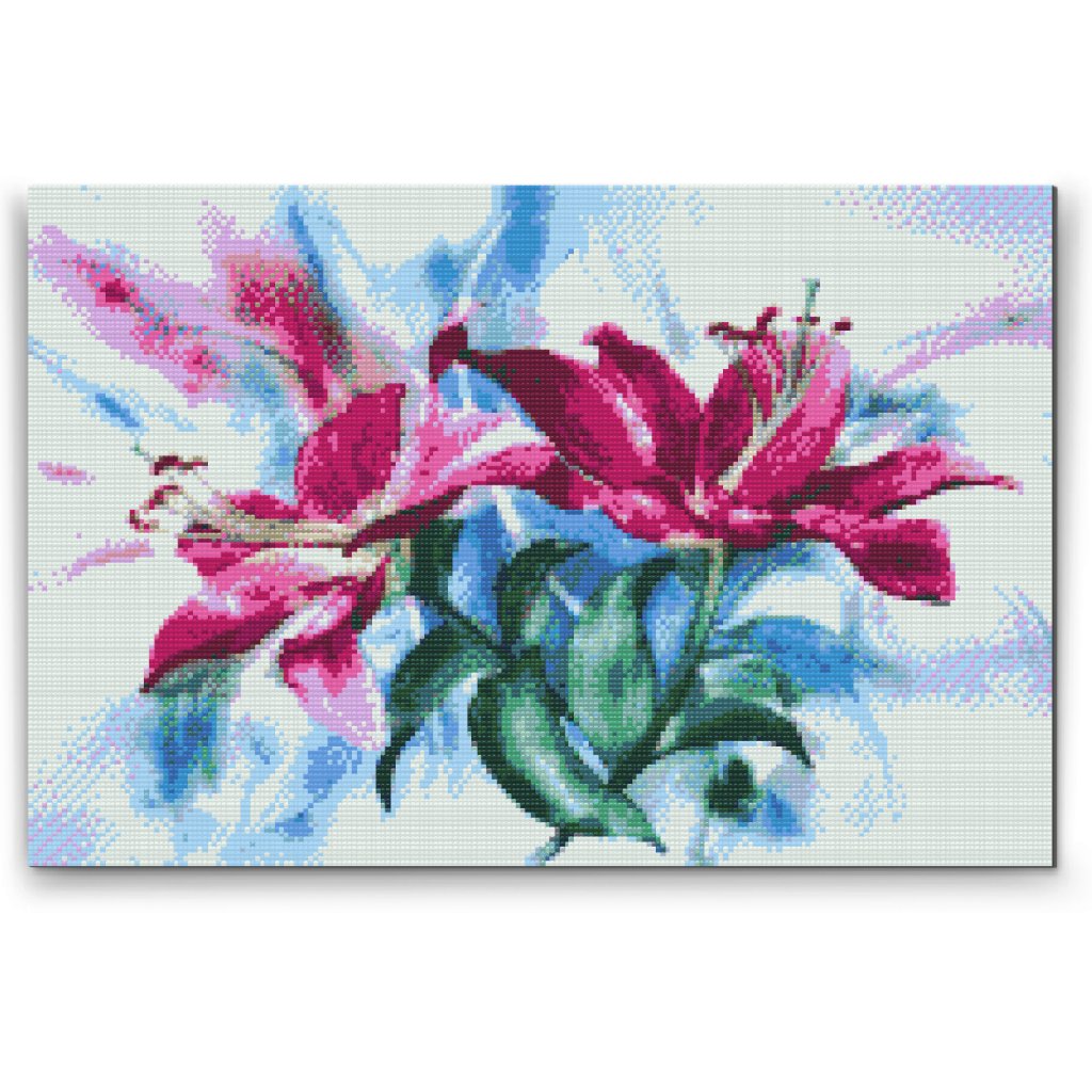 Pittura diamanti - Gigli