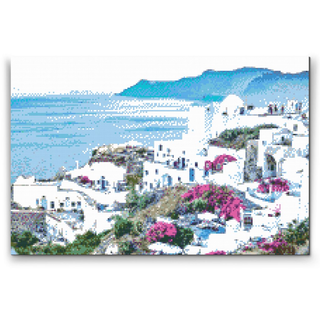Pittura diamanti - Santorini