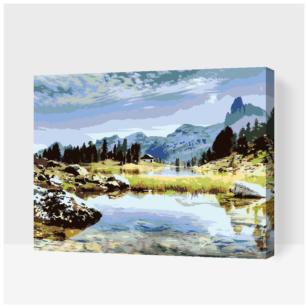 Dimensions Paint By Numbers Kit Twilight Beacon | 51x41 Cm | Tela, Colori E Pennelli Inclusi | Per Adulti E Principianti