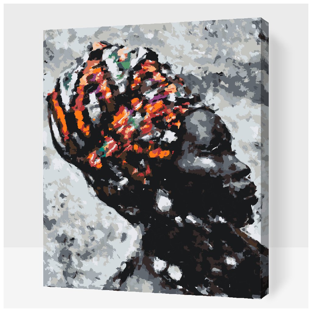 Dipingere con i numeri – Donna africana