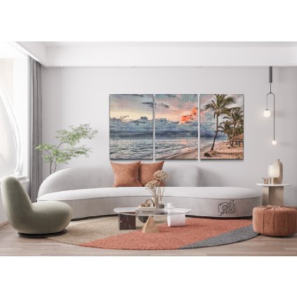 Pittura diamante - Spiaggia tranquilla (set di 3pz)