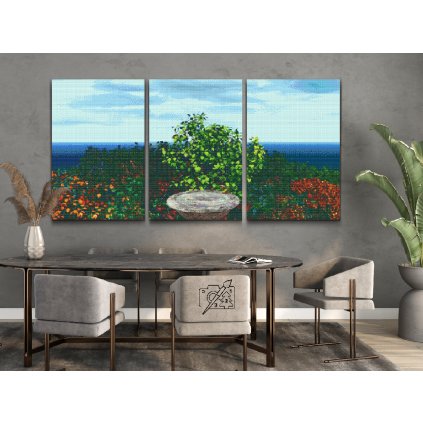 Pittura diamante - Giardino colorato (set di 3pz)