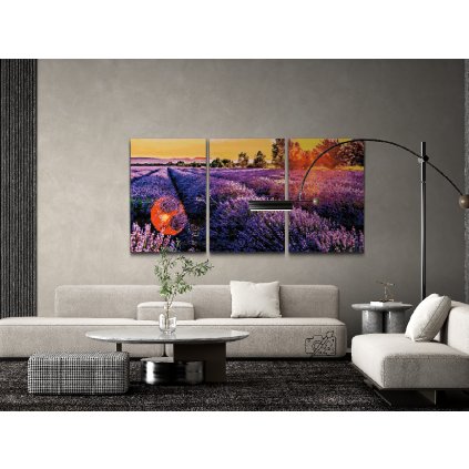 Pittura diamante - Campo di lavanda (set di 3pz)