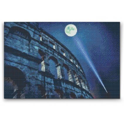 Pittura diamanti - Colosseo di notte