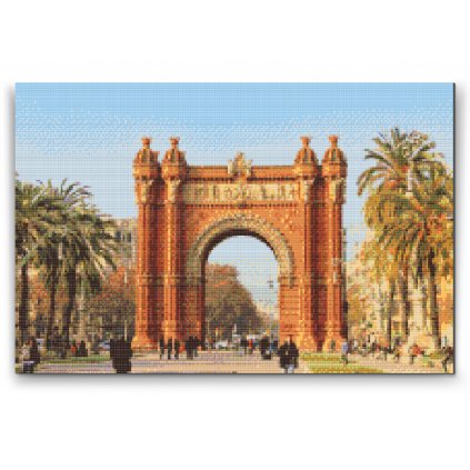 Pittura diamanti - Arco di trionfo di Barcellona