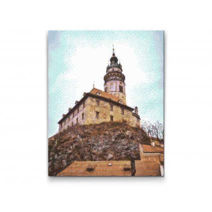 Pittura diamanti - Torre del castello di Cesky Krumlov
