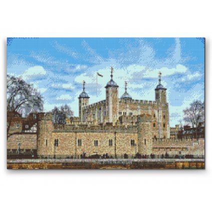 Pittura diamanti - Torre di Londra - Castello reale