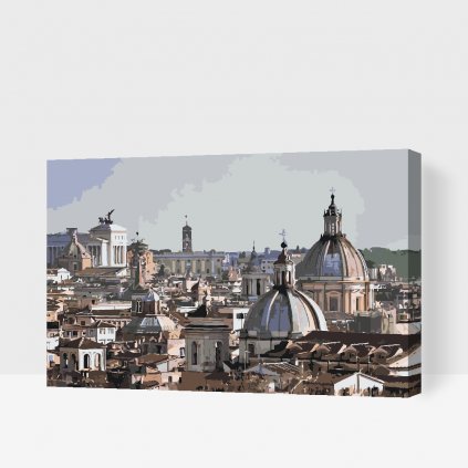 Dipingere con i numeri – Vista della città - Roma