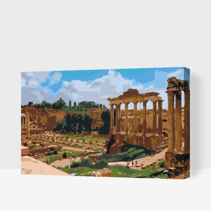 Dipingere con i numeri – Foro romano, Roma