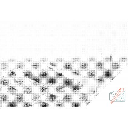 Puntinismo - Vista della città - Verona