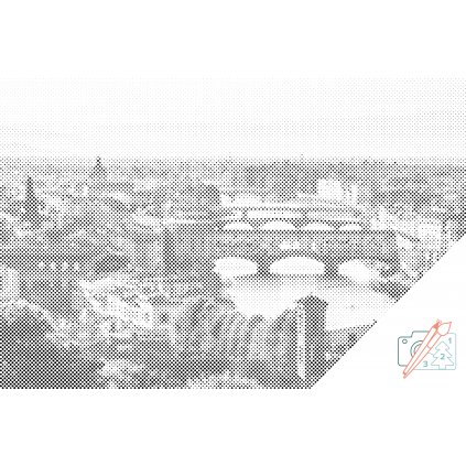 Puntinismo - Vista della città - Firenze 2