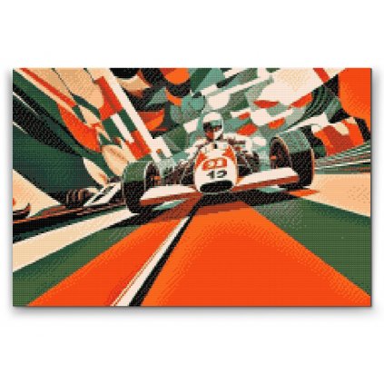 Pittura diamante - Gara di Formula 1