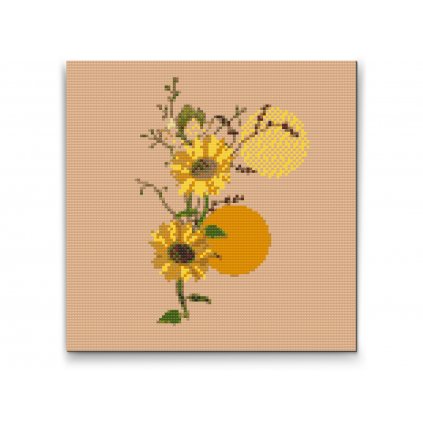 Pittura diamante - Boho Girasole 