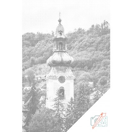 Puntinismo - Chiesa di Banská Štiavnica, Slovacchia