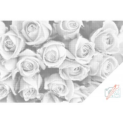 Puntinismo - Bouquet di rose