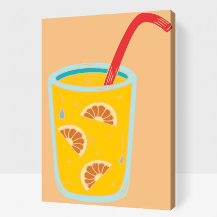 Dipingere con i numeri – Piccolo drink all'arancia