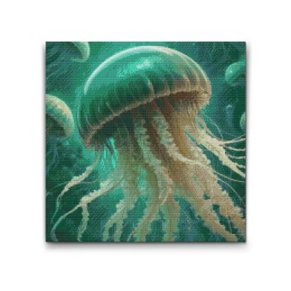 M2_Pittura_diamante_-_Medusa_nelle_tonalità_del_verde_tenue