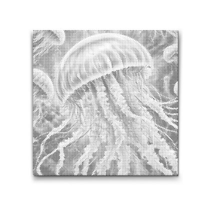 M2_Puntinismo_-_Medusa_nelle_tonalità_del_verde_tenue