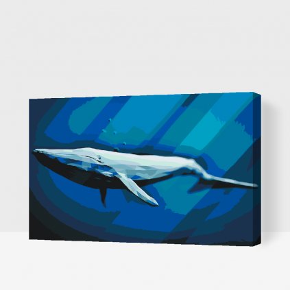 Dipingere con i numeri – Balena blu