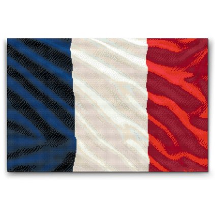 Pittura_diamante_Bandiera_della_Francia_M2